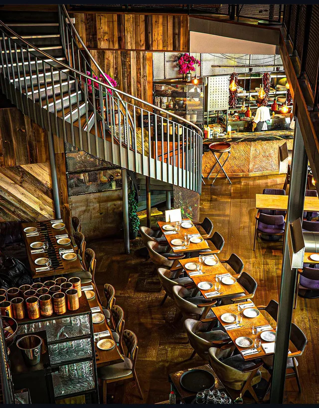 Inside Yaz Restaurant in Highams Park